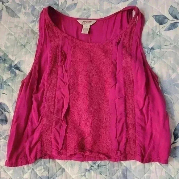 ARIZONA size small fuisha/pink crop top - Picture 1 of 4